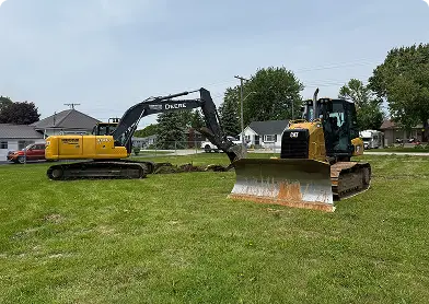 Topsoil removal and trucking in Malahide — D5 Excavating offering reliable earth removal and hauling services for residential and commercial projects