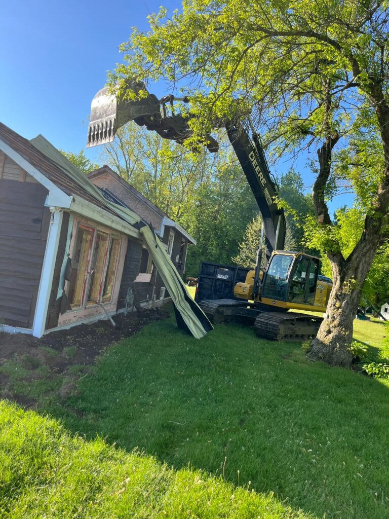 Home demolition company in Norfolk, ON — D5 Excavating providing safe and efficient residential demolition and site clearing services