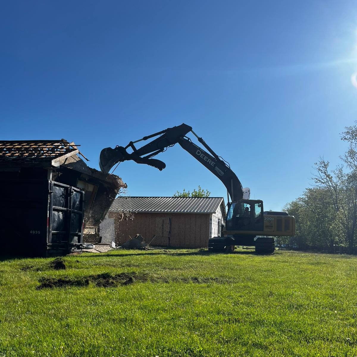 House demolition in Norfolk County