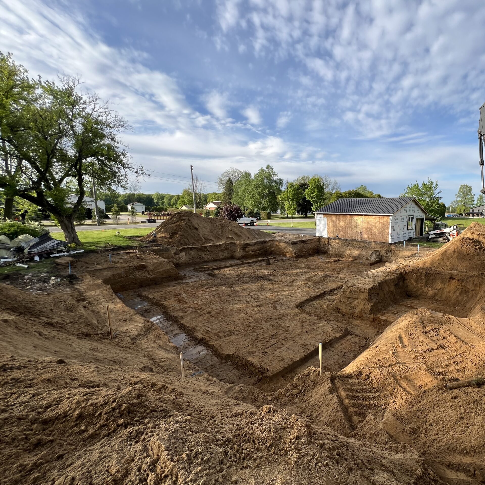 House foundation excavation Norfolk