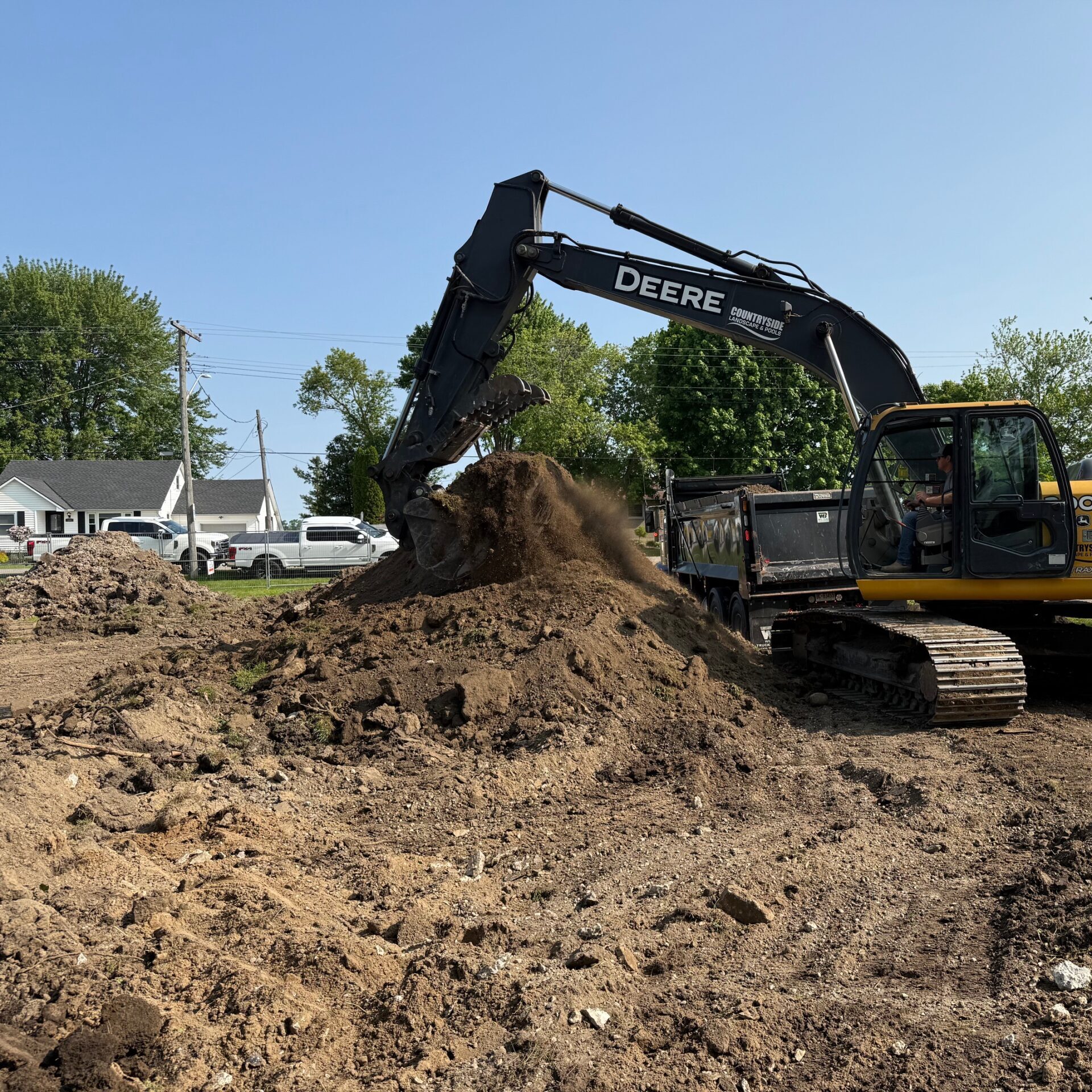 Topsoil removal and trucking contractor